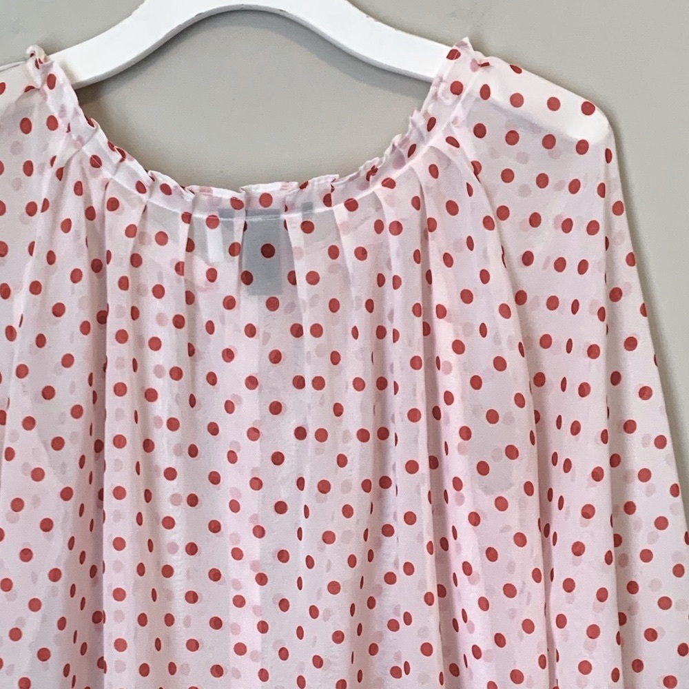 H&M size 4 polka dot peasant blouse - Picture 11 of 16